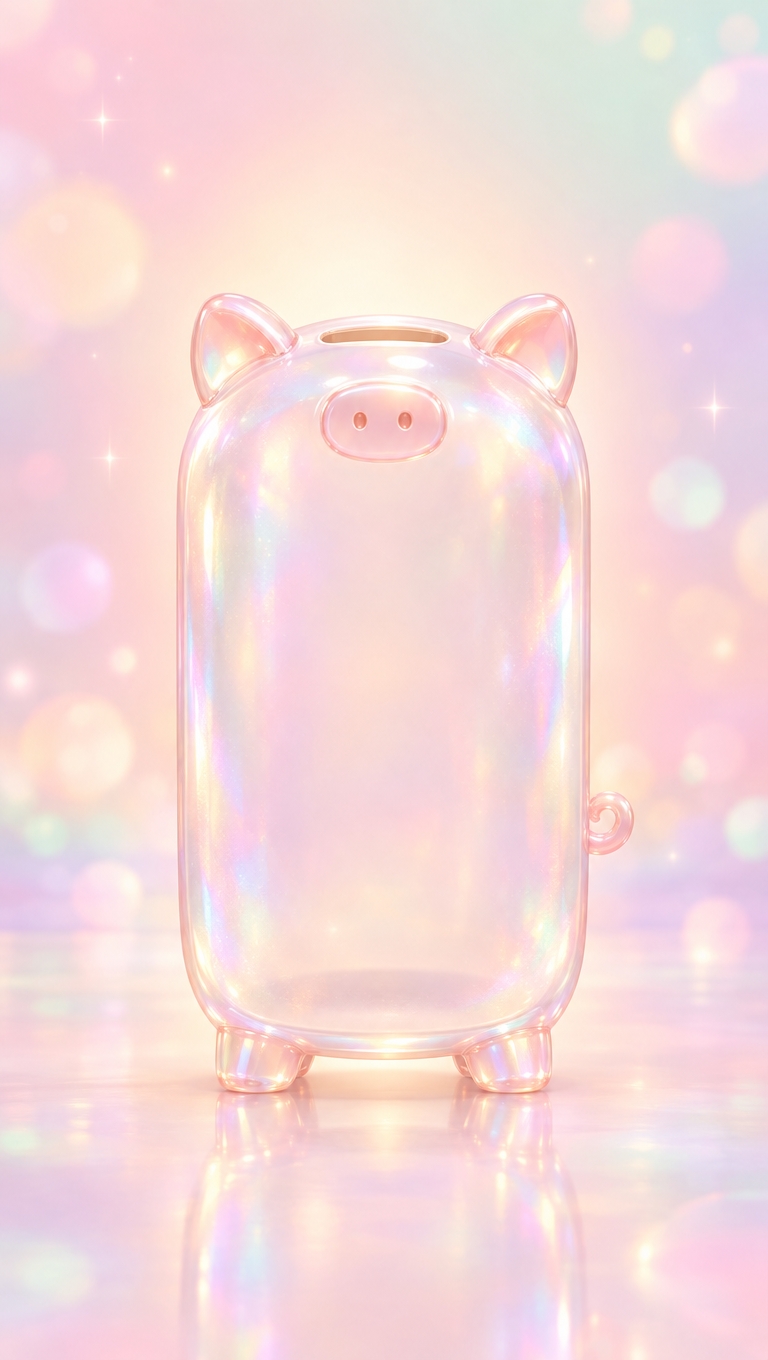パールのぶたの貯金箱